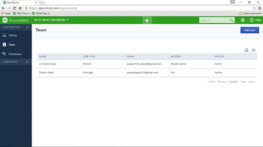 QuickBooks Online Accountant (QBOA)