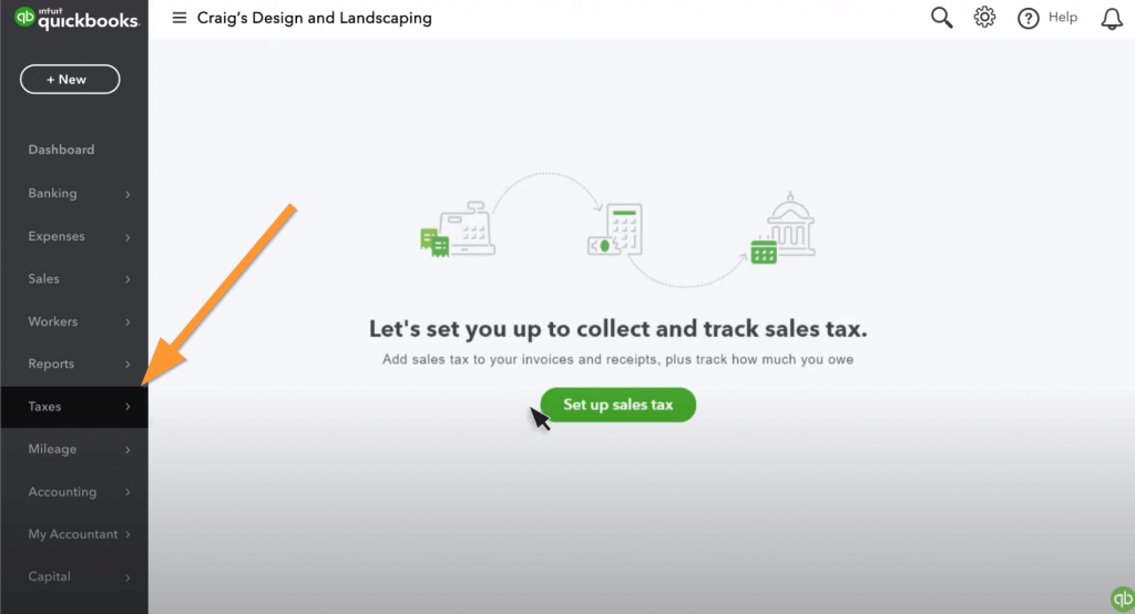 Set up sales tax in QuickBooks Online