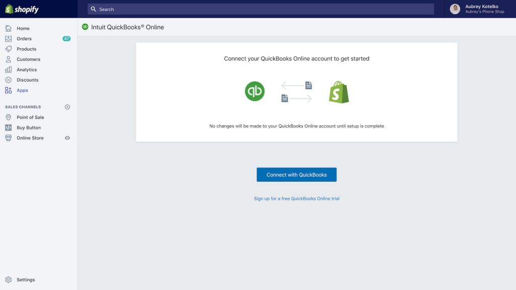 QuickBooks Integration with Shopify