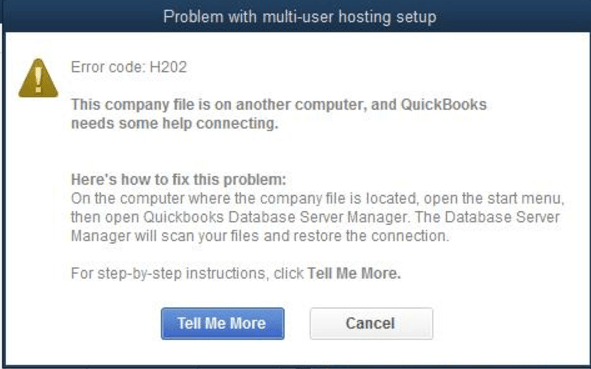 How to Fix QuickBooks Error H202