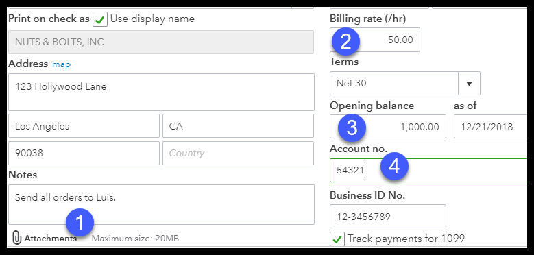 Input other vendor data