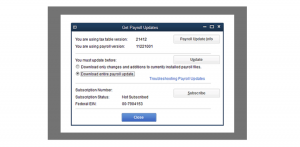 QuickBooks error ps033