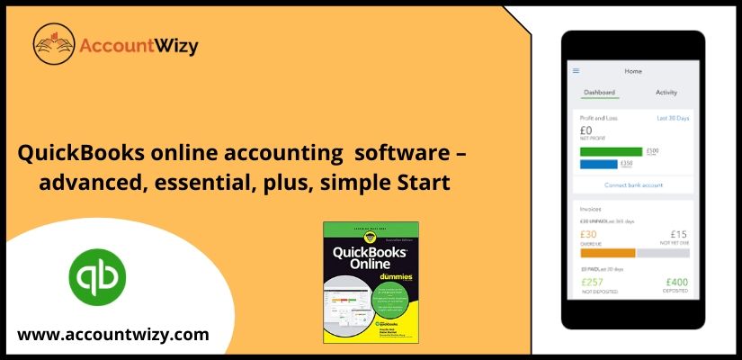QuickBooks online accounting software – advanced, essential, plus, simple Start