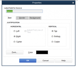 Quickbooks invoice tamplate customization