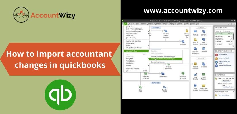 how to import accountant changes in quickbooks
