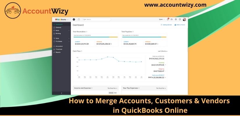 How to Merge Accounts, Customers & Vendors in QuickBooks Online