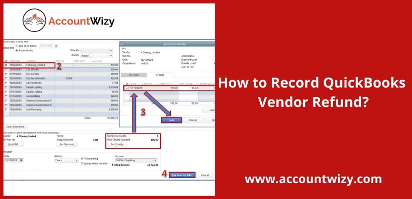 How to Record QuickBooks Vendor Refund?