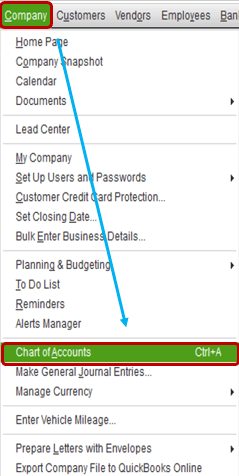 Charts of Accounts