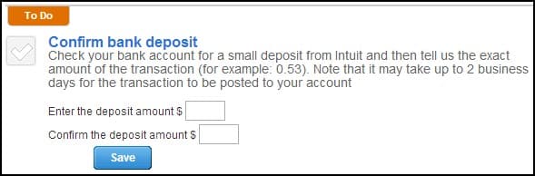 CONFIRMING BANK DEPOSIT