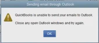 QuickBooks unable to send Email -error code
