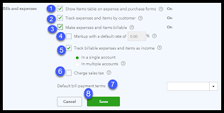 set up expenses in QuickBooks Online