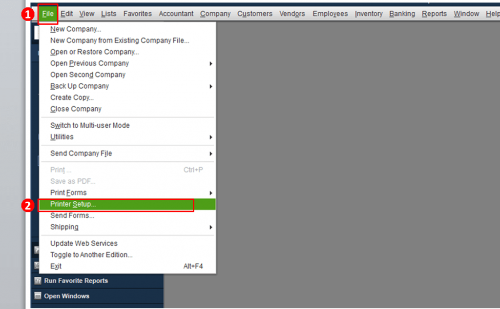 Set up printer to print paychecks in QuickBooks Desktop
