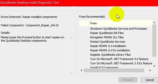 Use the QuickBooks install tool