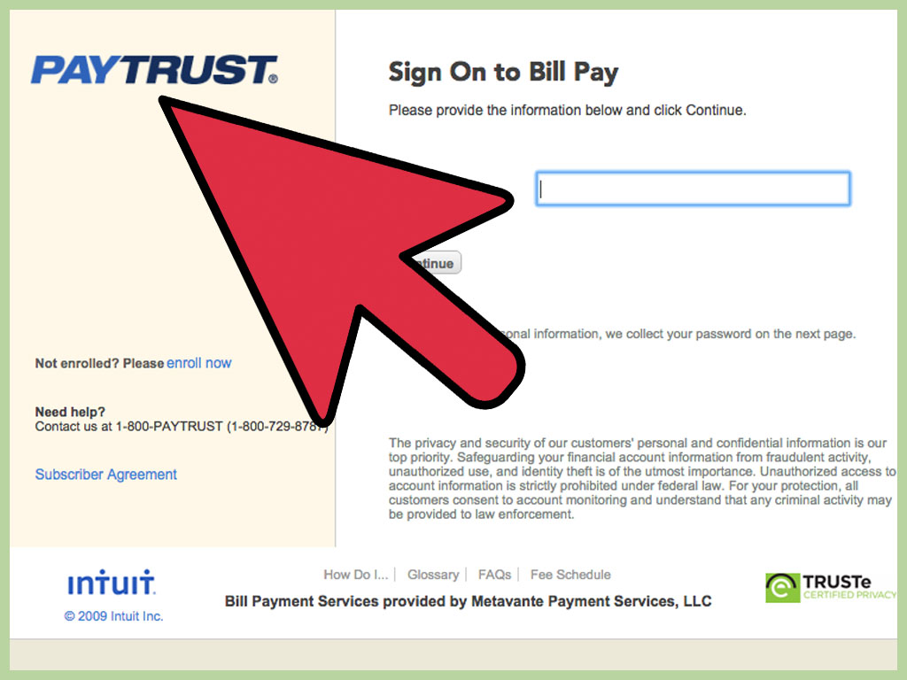 Paytrust online bill-paying software service