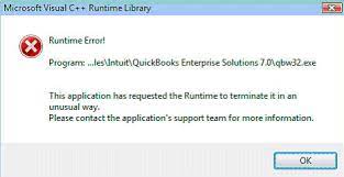 QuickBooks Error QBW32.exe