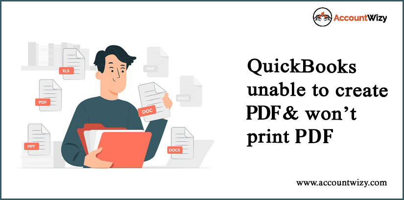 QuickBooks Unable to Create PDF & Wont Print PDF