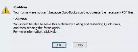 QuickBooks could not create PDF File Error Message
