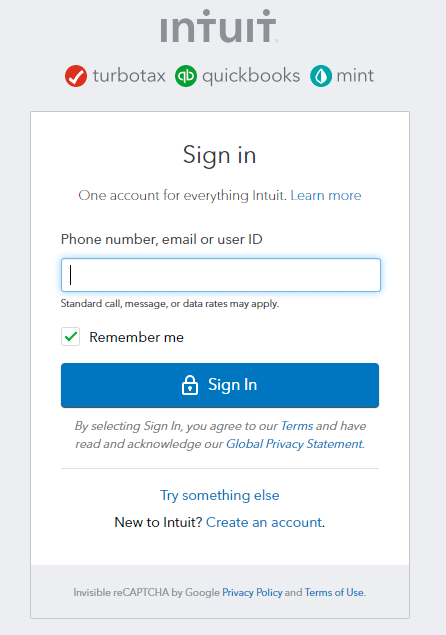 Login to Intuit account